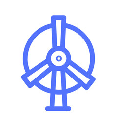 Ecology Energy Mill Turbine Wind Icon