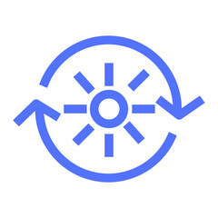 Ecology Energy Power Solar Icon