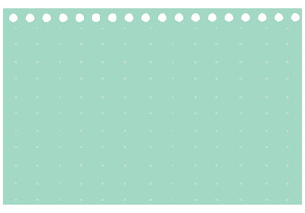 Punched Dotted Note Paper - obrazy, fototapety, plakaty