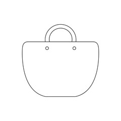 handbag icon. women's bag sign. Ladies bag vector illustration. line art.