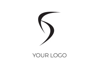 S letter logo design template