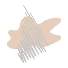 Pastel Brown Abstract Shape