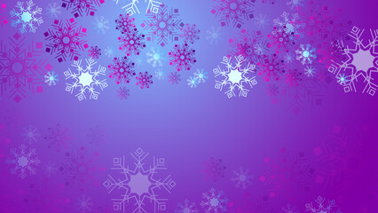 Obraz na płótnie Canvas christmas background with snowflake winter snow border vector illustration for greeting card, wallpaper, banner, happy holiday, new year, and party invitation