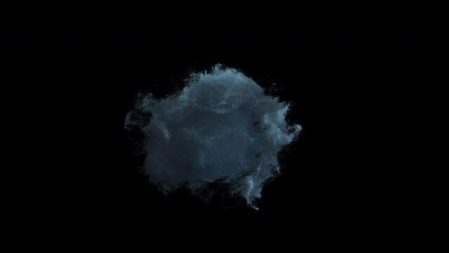 Realistically smoke monster background footage motion graphics, or as a background or overlay 4K drag and drop  editing software supporting blending modes.