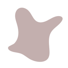 Pastel Brown Abstract Blob Shape