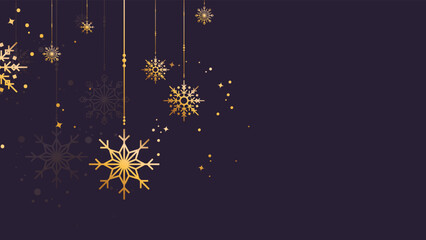 Beautiful christmas background with snowflake snow decoration. Vector illustration