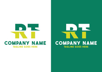 Letter RT logo design vector template, RT logo

