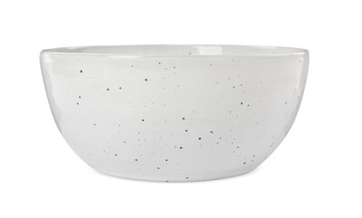 Beautiful empty ceramic bowl isolated on white