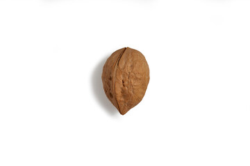 walnut on a white background, a very healthy and delicious product