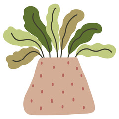 Cartoon Potted Plant Doodle