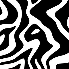 Fototapeta premium A Black and White Zebra Pattern Design 