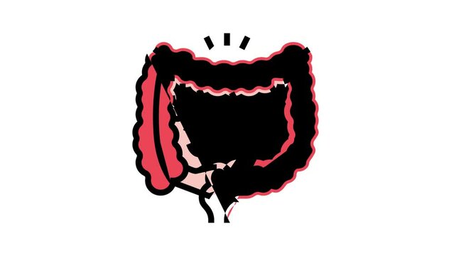gastrocolic reflex color icon animation