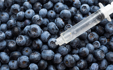 Genetic Modification, blueberry, fruit, modification, gene, syringe