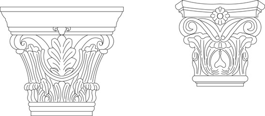 greek column sketch
