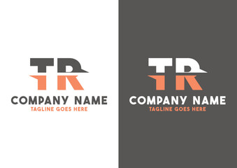 Fototapeta na wymiar Letter TR logo design vector template, TR logo