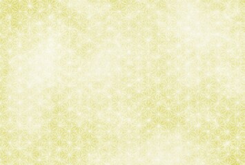 和紙風　麻の葉模様の和風背景