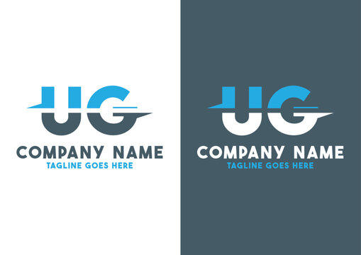 Letter UG logo design vector template, UG logo
