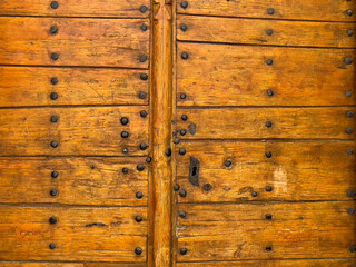 historical inlaid wooden and large door model