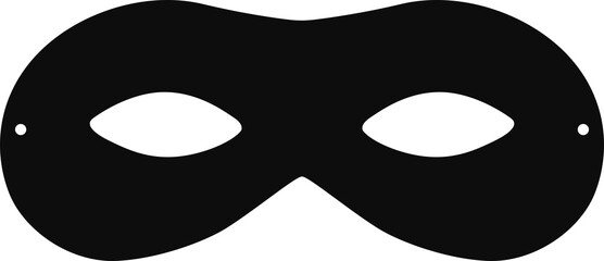 High quality black eye mask isolated