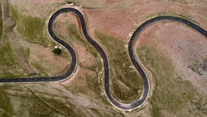 Winding Road From Above