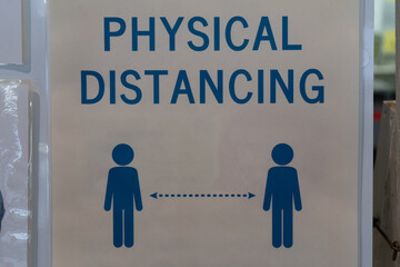 ソーシャルディスタンスを表すピクトグラム