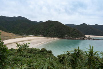 長崎県五島市 福江島 高浜海水浴場の風景