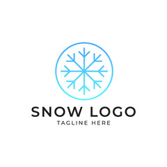 snow flakes logo illustration vector icon