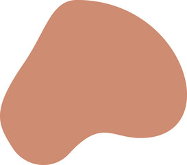 Abstract organic shape vector illustration. Minimalistic liquid form, organic stain or geometric spot for modern abstract design or trendy fashion pattern