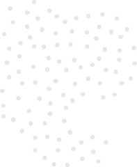 Abstract dotted organic shape vector illustration. Minimalistic liquid form, organic dashed stain or geometric dotty spot for modern abstract design or trendy fashion pattern