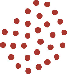 Abstract dotted organic shape vector illustration. Minimalistic liquid form, organic dashed stain or geometric dotty spot for modern abstract design or trendy fashion pattern