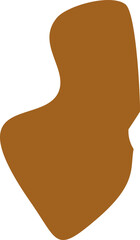 Abstract organic shape vector illustration. Minimalistic liquid form, organic stain or geometric spot for modern abstract design or trendy fashion pattern