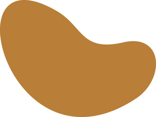 Abstract organic shape vector illustration. Minimalistic liquid form, organic stain or geometric spot for modern abstract design or trendy fashion pattern