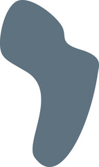 Abstract organic shape vector illustration. Minimalistic liquid form, organic stain or geometric spot for modern abstract design or trendy fashion pattern