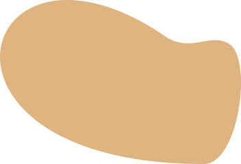 Abstract organic shape vector illustration. Minimalistic liquid form, organic stain or geometric spot for modern abstract design or trendy fashion pattern