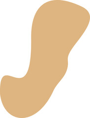 Abstract organic shape vector illustration. Minimalistic liquid form, organic stain or geometric spot for modern abstract design or trendy fashion pattern