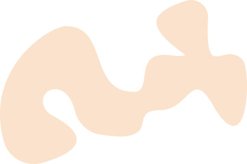 Abstract organic shape vector illustration. Minimalistic liquid form, organic stain or geometric spot for modern abstract design or trendy fashion pattern