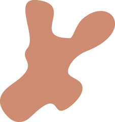Abstract organic shape vector illustration. Minimalistic liquid form, organic stain or geometric spot for modern abstract design or trendy fashion pattern