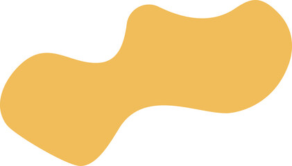 Abstract organic shape vector illustration. Minimalistic liquid form, organic stain or geometric spot for modern abstract design or trendy fashion pattern