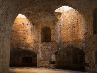 Vault at Saint Nicholas fortress in Sibenik, Croatia - obrazy, fototapety, plakaty