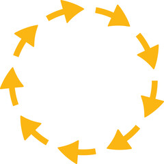 Solid circular arrows symbols collection vector illustration. Reuse or process icon and reset or process pictogram, circle arrows set isolated on white background for presentation or infographic