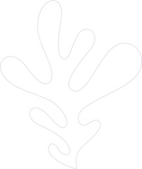 abstract organic plant shape