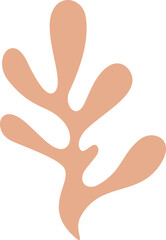 abstract silhouette leaves shape