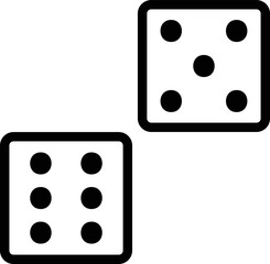 Dice Vector Icon Design Illustration