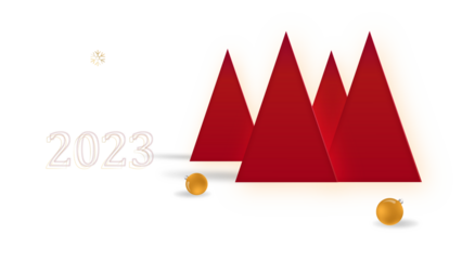 christmas card with christmas tree 2023