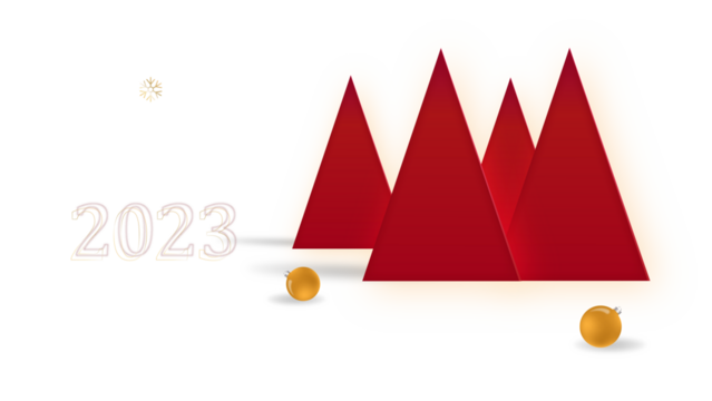 christmas card with christmas tree 2023