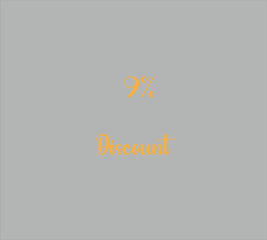 9% discount vector and illustration