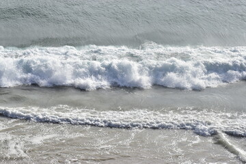 waves on the beach