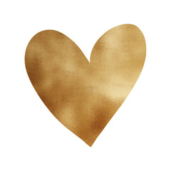 Gold Metallic Heart