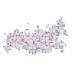 Russia Silhouette Pixelated pattern map illustration