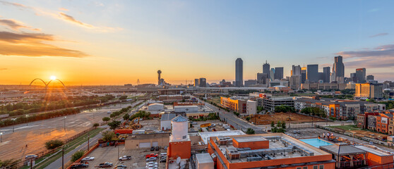 Dallas, Texas, USA Skylin at Sunset